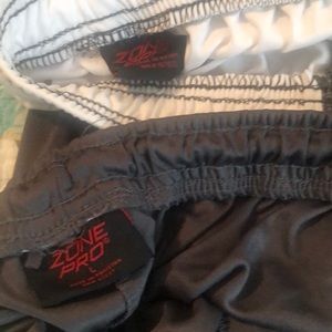 2 pairs Zone Pro size L athletic shorts